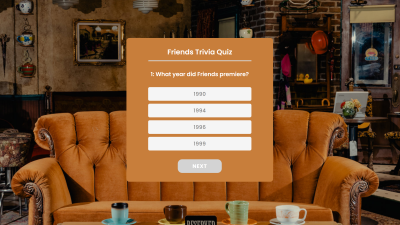 Friends Trivia Quiz Project