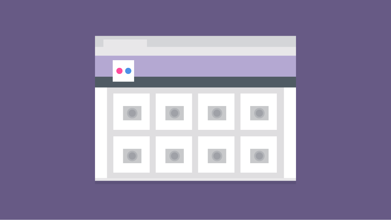 Screenshot of example photo gallery project